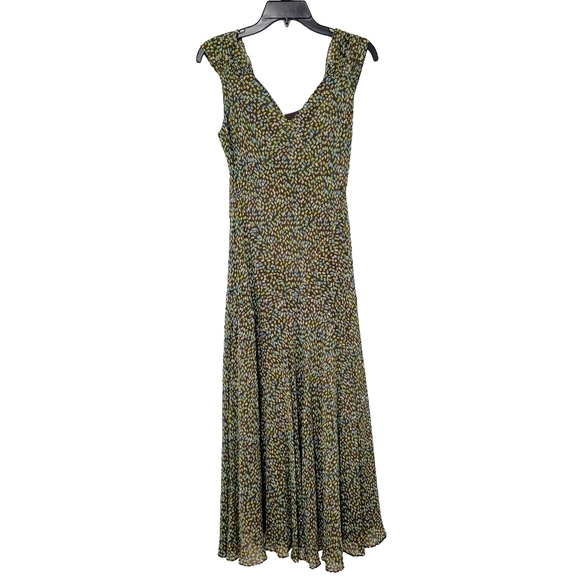 Talbots Vintage Pure Silk Midi/Maxi Dress Size 8 Fairycore Flowy Lightweight Y2K - Picture 2 of 13